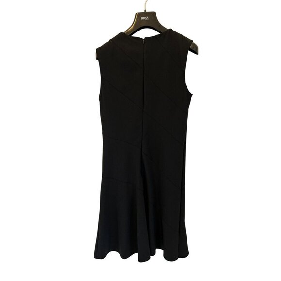 Theory Diagonal Drape Dress Cocktail Business Preppy Old Money Sz 2 - Picture 12 of 14